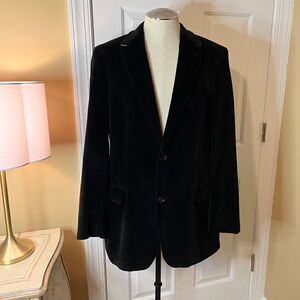 EUC Men's Boss Hugo Boss Maselli X Black Velvet Sports Coat Blazer Jacket 44L